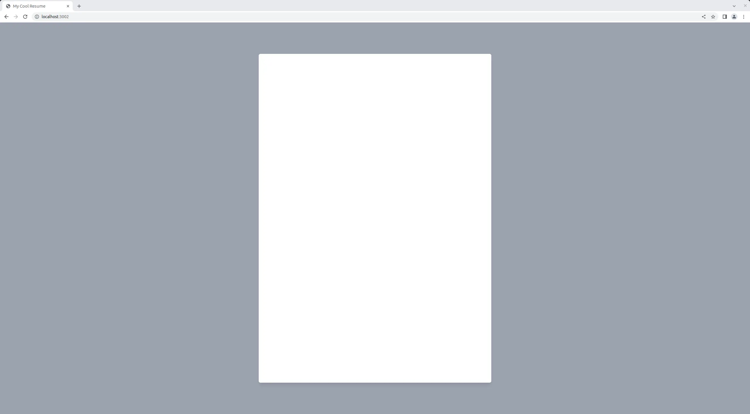 A blank A4 page